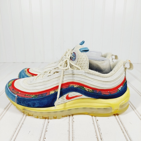 Nike Shoes Nike Air Max 97 Coconut Milk Track Redfossil Lace Up